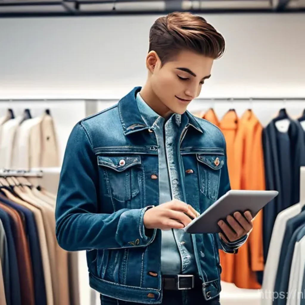 옴니채널을 통한 제품 추천 시스템 구축 - **Prompt 1: Seamless Omnichannel Shopping Journey** A happy young adult, perhaps 16-18 years old...