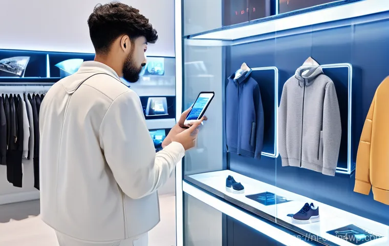 옴니채널을 통한 제품 추천 시스템 구축 - **Prompt 1: Seamless Omnichannel Shopping Journey** A happy young adult, perhaps 16-18 years old...