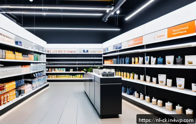 옴니채널 성공 사례 글로벌 브랜드 분석 - A modern Dutch retail store interior showcasing a seamless omnichannel shopping experience, with cus...